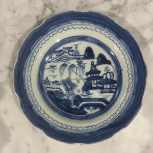 Blue and White Decorative Plate